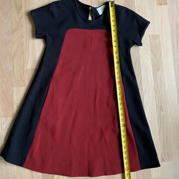 Kate spade red black dress sz 00 XS S keyhole back cute - Picture 4 of 11
